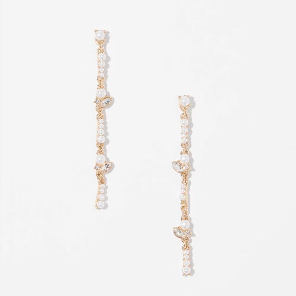 WHBM Mixed Media Linear Earrings